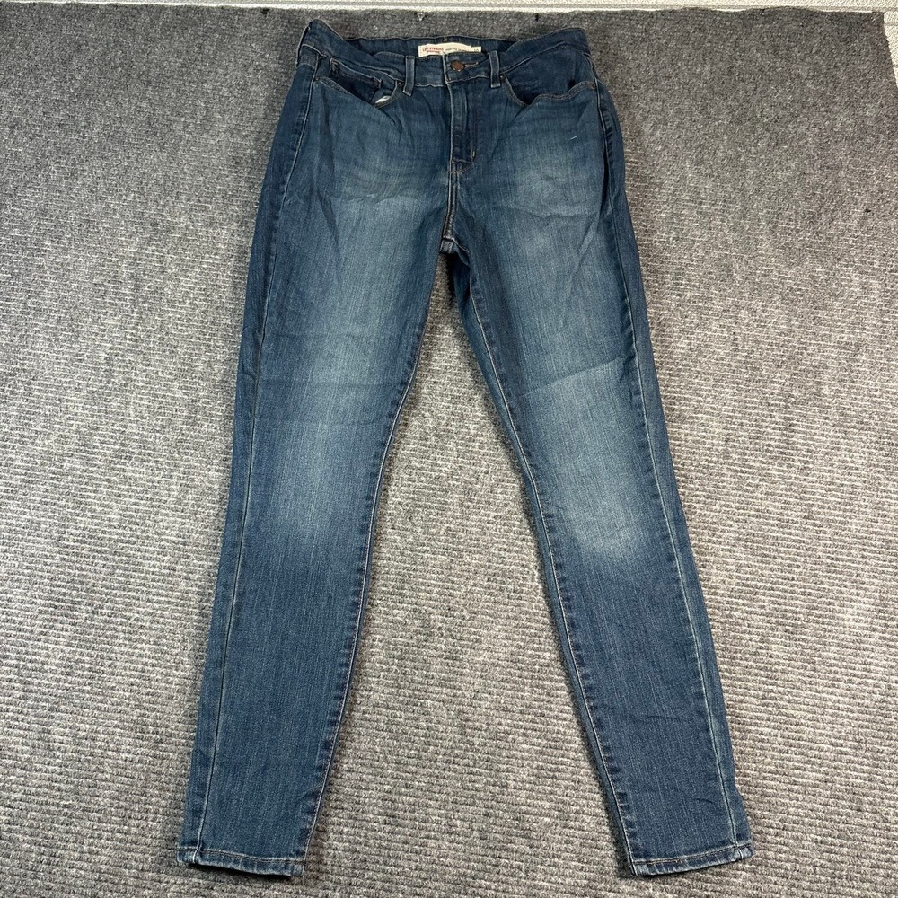 Levi Strauss Signature Skinny Jeans Womens 10 Blue Excellent High Rise Stretch